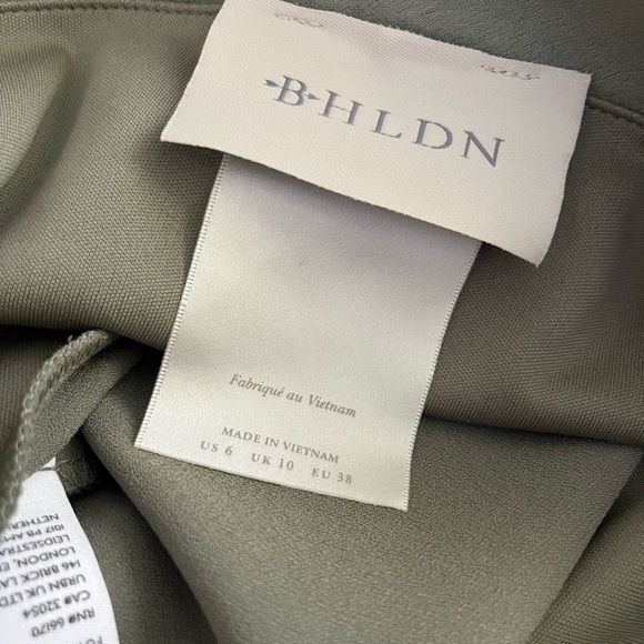 ANTHROPOLOGIE BHLDN Freya Satin Charmeuse Sleeveless Cocktail Dress Women’s 6 - Picture 10 of 11